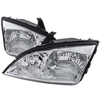 2005 - 2007 Ford Focus Euro Style Headlights - Chrome