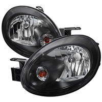 2003 - 2005 Dodge Neon Crystal Headlights - Black