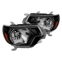 2012 - 2015 Toyota Tacoma Crystal Headlights - Black