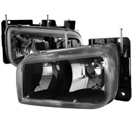 1999 - 2000 Cadillac Escalade Euro Style Headlights - Black