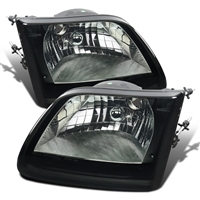 1997 - 2003 Ford F-150 Euro Style Headlights - Smoke