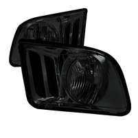 2005 - 2009 Ford Mustang Euro Style Headlights - Smoke