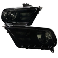 2010 - 2012 Ford Mustang Euro Style Headlights - Smoke