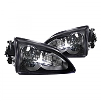 1994 - 1998 Ford Mustang Euro Style Headlights - Black