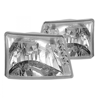 1998 - 2000 Ford Ranger Crystal Headlights - Chrome