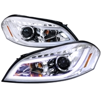 2006 - 2013 Chevy Impala Projector Light Bar DRL Headlights - Chrome