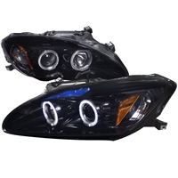 2000 - 2003 Honda S2000 Projector LED Halo Headlights - Black/Smoke