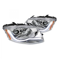 1999 - 2006 Audi TT Projector Light Bar DRL Headlights - Chrome