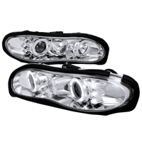 1998 - 2002 Chevy Camaro Projector LED Halo Headlights - Chrome