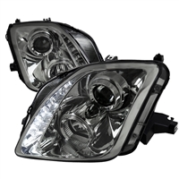 1997 - 2001 Honda Prelude Projector DRL Headlights - Smoke