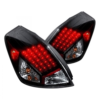 2007 - 2012 Nissan Altima 4Dr LED Tail Lights - Black