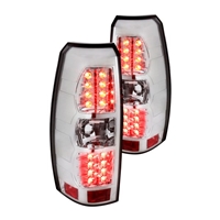 2007 - 2013 Chevy Avalanche LED Tail Lights - Chrome