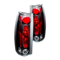 1988 - 1998 Chevy C/K Series Euro Style Tail Lights - Black