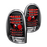 1996 - 2000 Dodge Caravan / Grand Caravan LED Tail Lights - Black