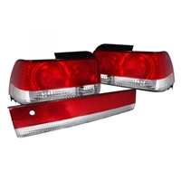 1993 - 1997 Toyota Corolla Euro Style Tail Lights - Red/Clear