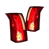 2003 - 2007 Cadillac CTS LED Light Bar Tail Lights - Red