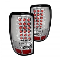 2000 - 2006 Chevy Tahoe (Lift Gate) LED Tail Lights - Chrome