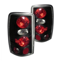 2000 - 2006 Chevy Tahoe (Lift Gate) Euro Style Tail Lights - Black