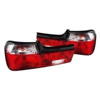 1988 - 1994 BMW 7-Series E32 OEM Style Tail Lights - Red/Clear