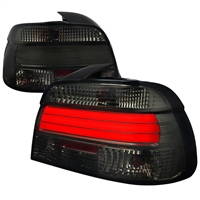 2001 - 2003 BMW 5-Series E39 LED Light Bar Tail Lights - Smoke