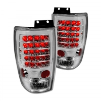 1997 - 2002 Ford Expedition LED Tail Lights - Chrome