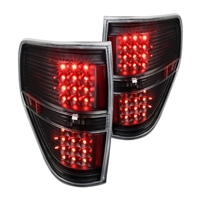 2009 - 2014 Ford F-150 LED Tail Lights - Black