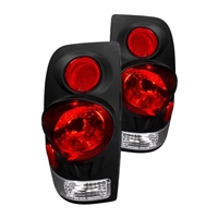 1999 - 2004 Ford Super Duty Euro Style Tail Lights - Black