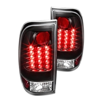 1997 - 2003 Ford F-150 Styleside LED Tail Lights - Black