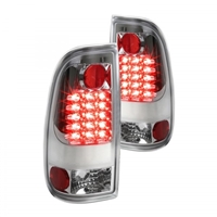 2008 - 2010 Ford Super Duty LED Tail Lights - Chrome