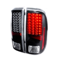 2008 - 2010 Ford Super Duty LED Tail Lights - Black