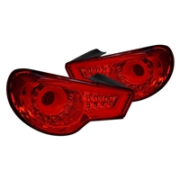 2012 - 2019 Subaru BRZ LED Light Bar Sequential Tail Lights - Red