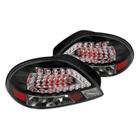 1999 - 2005 Pontiac Grand AM LED Tail Lights - Black