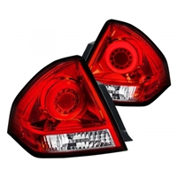 2006 - 2013 Chevy Impala LED Light Bar Tail Lights - Red
