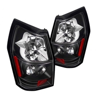 2005 - 2008 Dodge Magnum Euro Style Tail Lights - Black