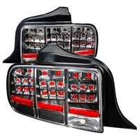 2005 - 2009 Ford Mustang LED Tail Lights - Black