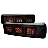 1987 - 1993 Ford Mustang LED Tail Lights - Smoke