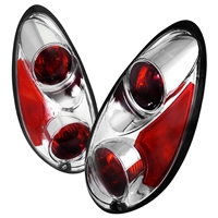 2001 - 2005 Chrysler PT Cruiser Euro Style Tail Lights - Chrome