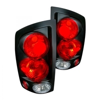 2002 - 2006 Dodge Ram 1500 Euro Style Tail Lights - Black