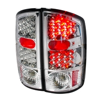 2002 - 2006 Dodge Ram 1500 LED Tail Lights - Chrome