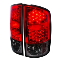 2002 - 2006 Dodge Ram 1500 LED Tail Lights - Red/Smoke