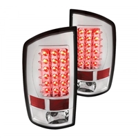 2007 - 2008 Dodge Ram 1500 LED Tail Lights - Chrome