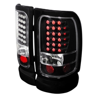 1994 - 2001 Dodge Ram 1500 LED Tail Lights - Black