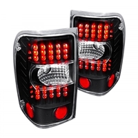 2004 - 2005 Ford Ranger LED Tail Lights - Black