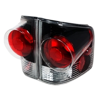 1994 - 2004 Chevy S-10 Euro Style Tail Lights - Carbon Fiber