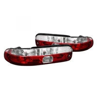 1991 - 1994 Lexus SC300 / SC400 Euro Style Tail Lights - Red/Clear