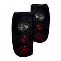 2003 - 2007 Chevy Silverado HD Euro Style Tail Lights - Black/Smoke