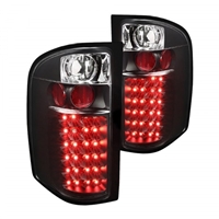 2007 - 2013 Chevy Silverado LED Tail Lights - Black