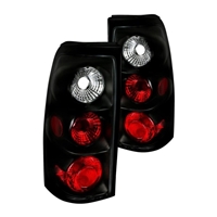 1999 - 2002 Chevy Silverado Euro Style Tail Lights - Black