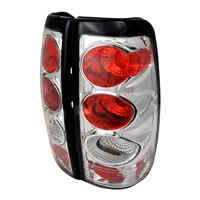 2000 - 2002 Chevy Silverado HD Euro Style Tail Lights - Chrome