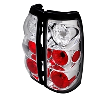 2000 - 2002 Chevy Silverado HD Euro Style Tail Lights - Chrome